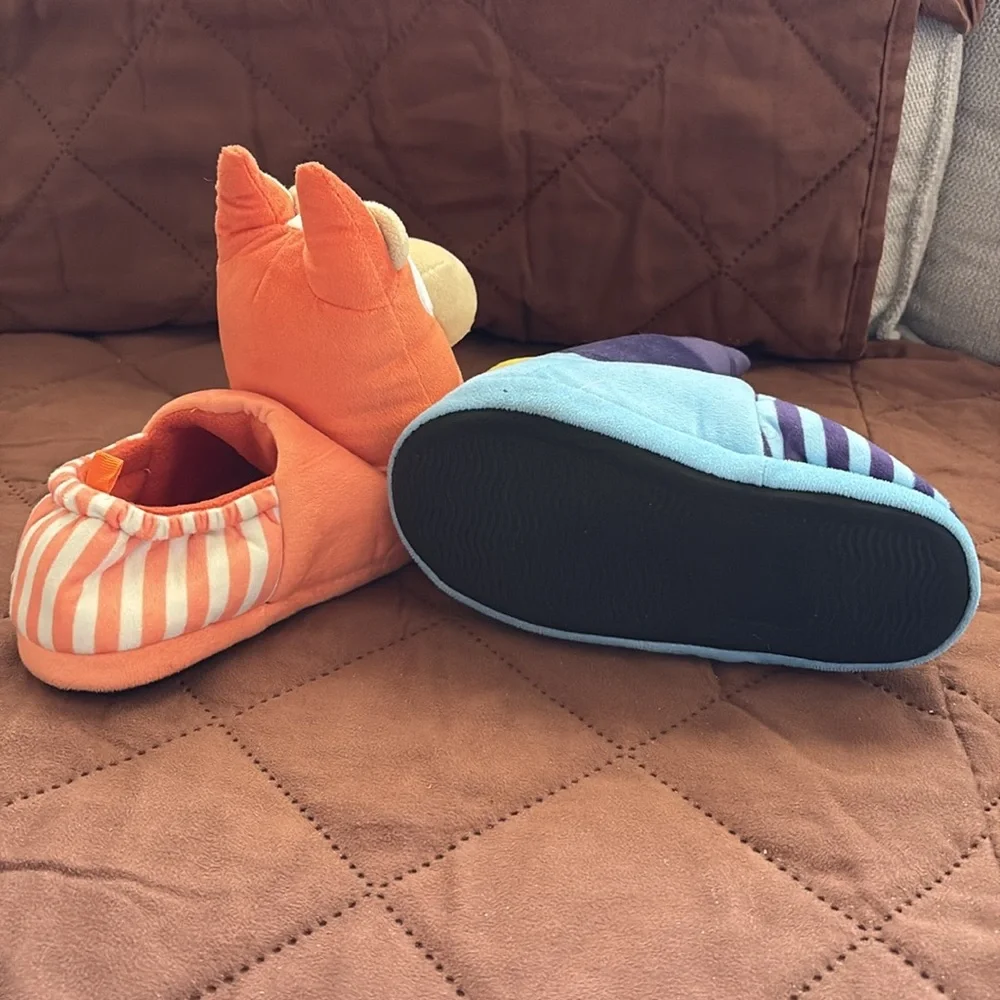 EUC Bluey & Bingo 3D Head Slippers Kids.